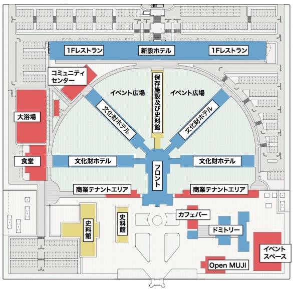 「HISTERRACE奈良」のフロア計画（ソラーレホテルズアンドリゾーツのプレスリリースより）