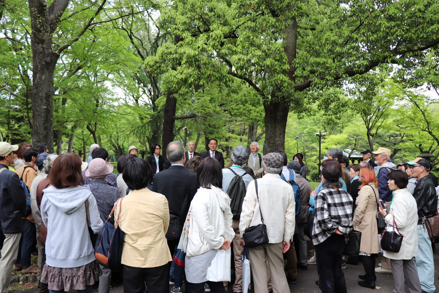 裁判後の集会（4月16日）