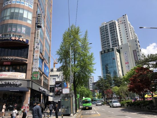 韓国の街角