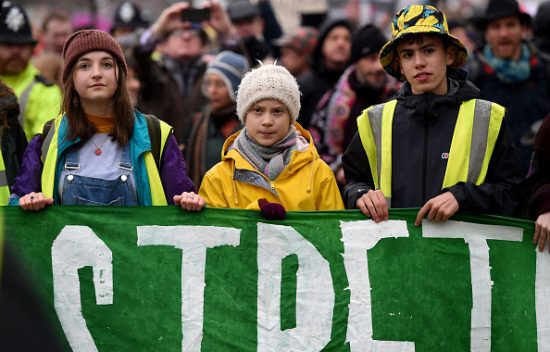 Greta Thunberg Joins Student Climate Activists On Bristol Strike