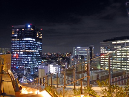 渋谷パルコの屋上テラスからの夜景