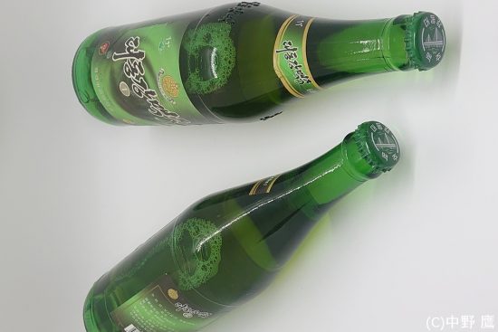 北朝鮮現地版の大同江ビール640ml大瓶