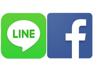LINE&Facebook