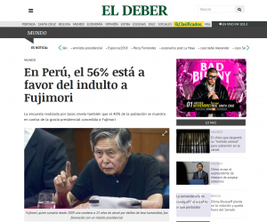 「EL DEBER」紙