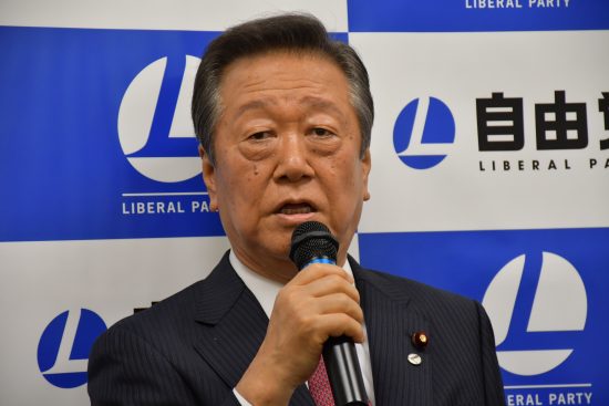 小沢一郎・自由党代表