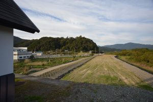 久米川左岸より肱川合流部