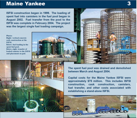 Maine Yankee廃炉広報資料(旧版)より