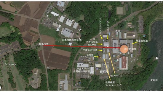 GoogleMap衛星写真で見たJMTRの位置関係