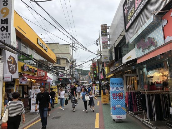 韓国の繁華街