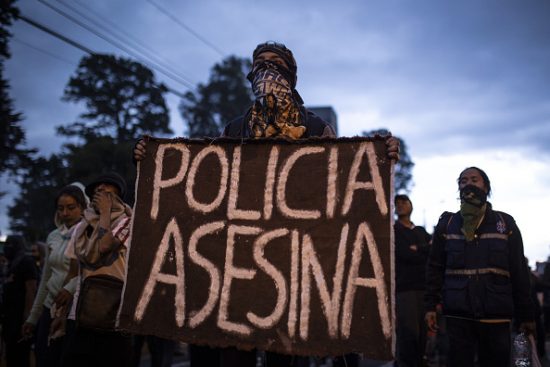 エクアドルの反政府デモ