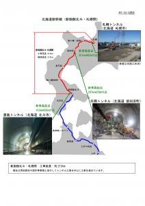 北海道新幹線のルート図