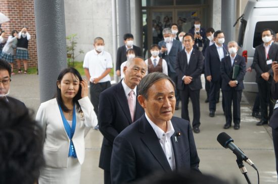 9月26日に初の地方視察として福島訪問をした菅首相